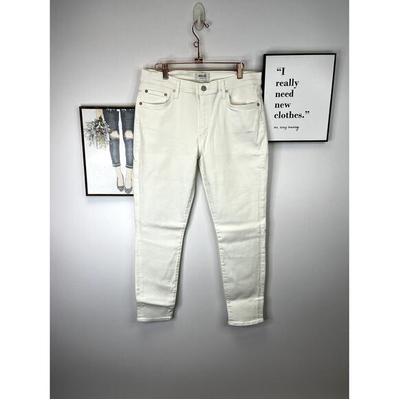 NWOT AGOLDE Sophie White 5 Pocket Cropped Skinny Jeans SZ 32 - Picture 2 of 10
